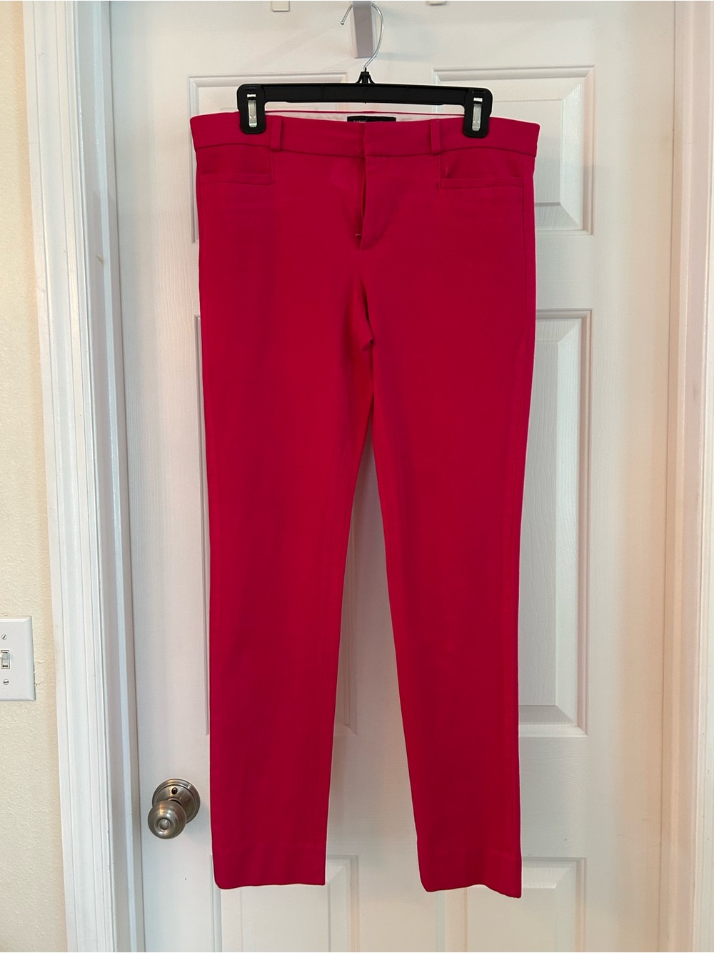 Banana Republic Sloan Slim High-Rise Ankle Pant — Hot Pink